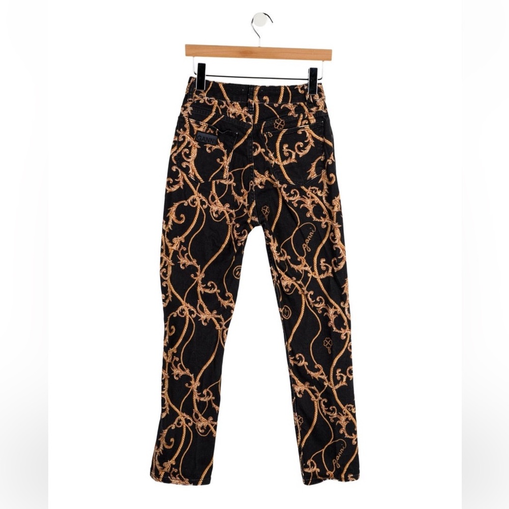 Ganni High-Rise Straight Leg Jeans